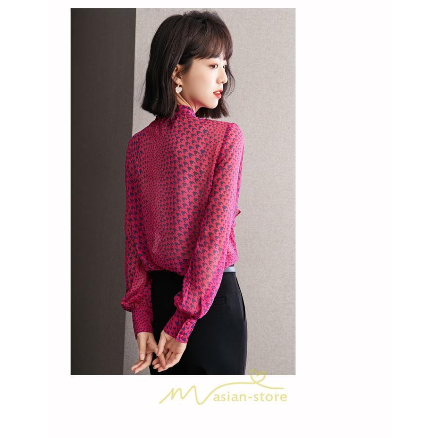 シャツ・ブラウス | シャツ ブラウス 春 秋 シフォン レディース 長袖 フォーマル トップス 50代 40代 30代 20代 おしゃれ キレイめ 着痩せ 可愛い お出かけ 上品 オシャレ