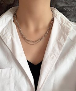 ネックレス | セット レディース ジュエリー ネックレス重ね付け シンプル シルバー アクセサリー チェーンペンダント