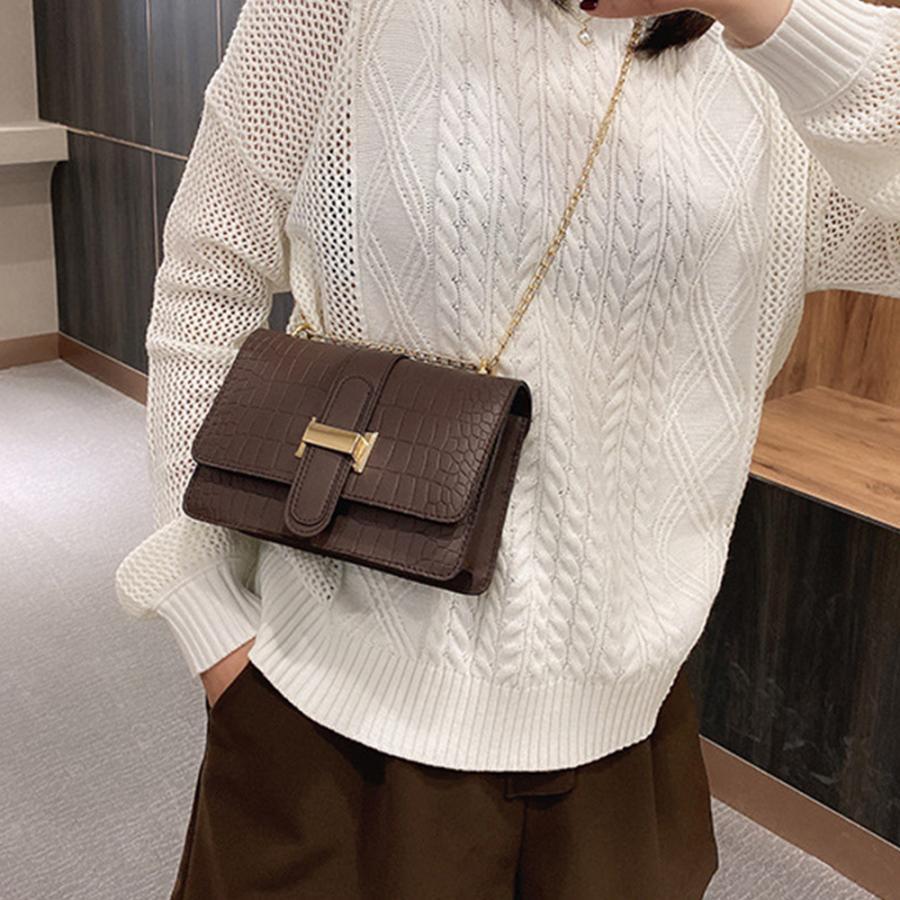 ショルダーバッグ | クロコ型押 レディース