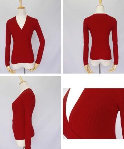 新作入荷アイテム | レディース ニットソー 長袖 プルオーバー トップス 韓国ファッション ニット きれいめ 秋冬 Vネック ニットセーター