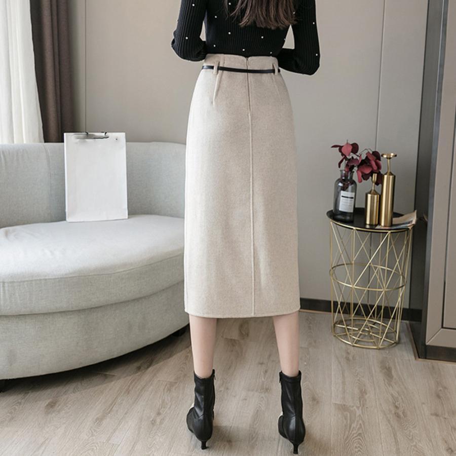 タイトスカート | ウールライク 韓国 秋冬