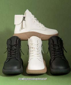 ブーツ | ムートンレディース ショート 編み上げ ジッパー付き スニーカー カジュアル 歩きやすい 秋 2022新作 冬 痛くない 内ボア