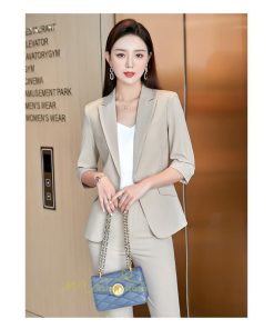 パンツスーツ | パンツスーツ夏レディースパンツセット ジャケット+パンツ 冷房対策テーラードジャケット ビジネス リクルート ビジネス OL テーラード 上品 フォーマル 着痩せ