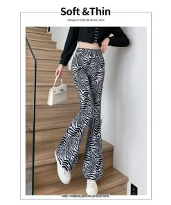 チノ・テーパード・ジョガー・スキニーパン | パンツ レディース ロングパンツ フレアパンツゼブラ柄  ボトムス 韓国 オルチャン 原宿 ダンス 衣装 パンツ B系 サブカル アニマル柄 HIPHOP K-POP ストリート