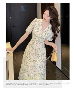 マキシ | ワンピース レディース 夏 半袖 体型カバー 着痩せ 韓国風 30代 40代 通勤 OL デート おしゃれ 2022 キレイめ 新作