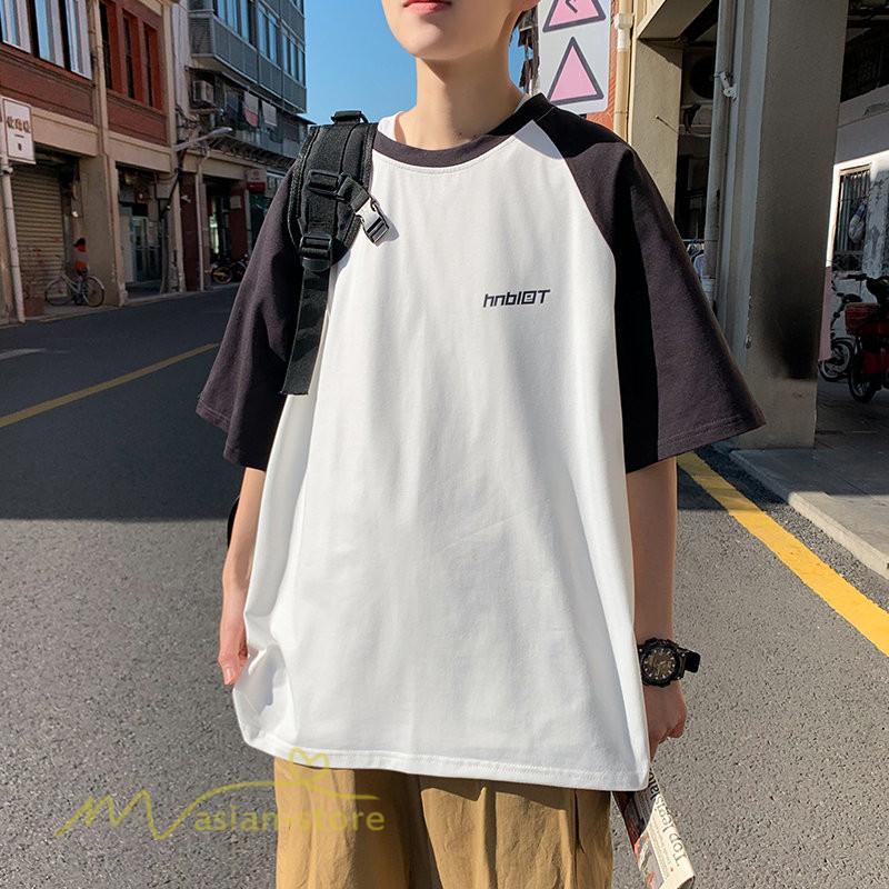 Tシャツ | 夏新作 メンズ Tシャツ 半袖 切り替え カジュアル シンプル カットソー 半袖トップス お出かけ クルーネック 日常感 メンズゆったり