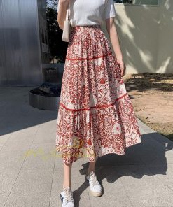 スカート | ロング 花柄 柔らか ボトムス レディース ロングマキシ丈 シンプル 無地 カジュアル 着痩せ コーデ 春 30代 秋20代 40代 夏 通勤通学 50代