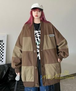 コート・ジャケット | ジャケット レディース アウター 長袖 ブルゾン メンズ ノーカラージャケット トップス 20代30代 ゆったり Oversize 秋冬 40代50代 羽織り コットン綿