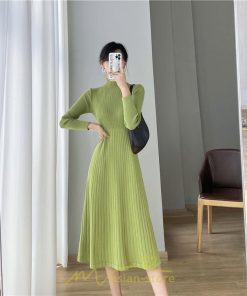 ニットワンピース | レディース 冬 きれいめ ニットフレア ロング おしゃれ タートルネック 秋冬 送料無料 通勤 可愛い おしゃれ デート 20代30代40代50代