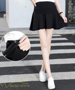 スカート | マタニティ レディース 着痩せ 無地 カジュアル ミニマタニティウェア 着痩せ 夏服 日常感 マタニティショート丈 フレア サマー