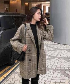 トレンチコート | レディース ラシャコート 暖かいアウター ゆったり テーラードジャケット冬物 通勤通学 グレンチェック 中綿入り チェックコート