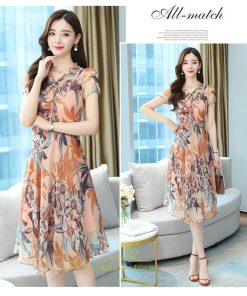 マキシ | ワンピース レディース 夏 シフォンワンピース 体型カバー 着痩せ 韓国風 30代 40代 50代 通勤 OL デート おしゃれ 新作 二次会 お出かけ 2022 キレイめ