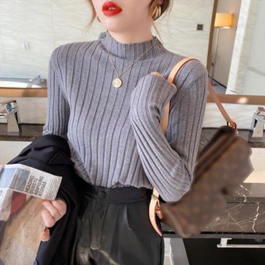 ニット・セーター | リブニットトップス プチハイネック