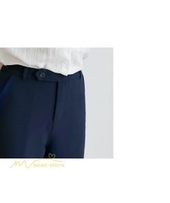 スラックス | ボトムス 夏 レディース 着痩せ 日常感 ゆったり OL ハイウエスト カジュアル ビジネスパンツ オフィス パンツ フォーマル 夏コーデ 9分丈 おしゃれ