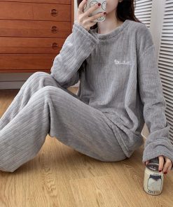 インナー・ルームウェア | フリースパジャマ上下セットレディース