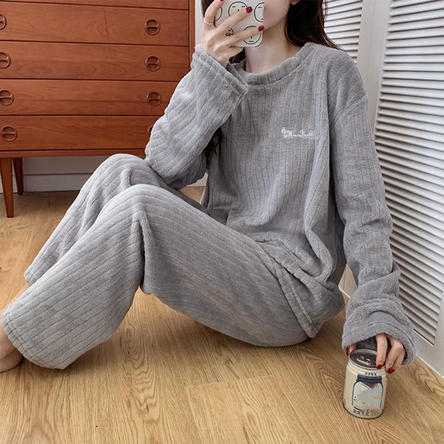 インナー・ルームウェア | フリースパジャマ上下セットレディース