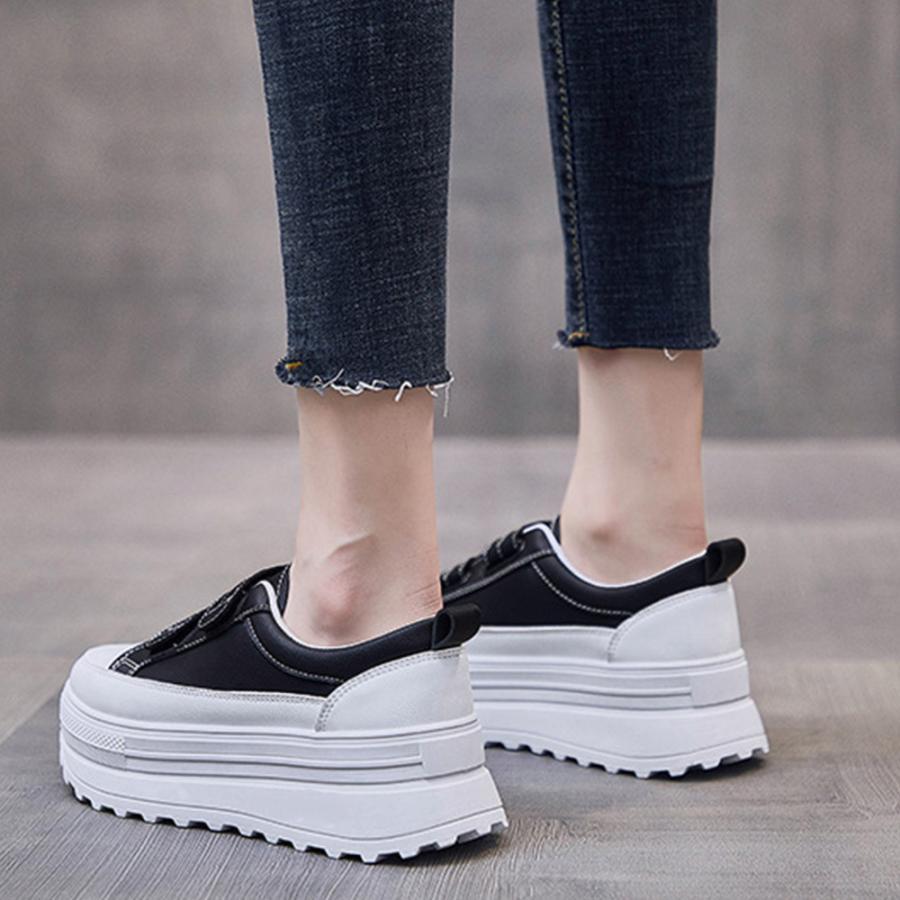 ショートブーツ | 厚底スニーカー韓国風ボリュームソール春夏