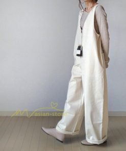 オーバーオール サロペット | サロペット レディース ワイドパンツ オールインワン ロングパンツ 夏服 サマー 白 黒 大人 可愛い 無地 通学通勤 20代30代 40代50代 綿 パンツ 夏パンツ