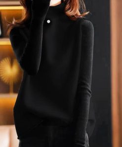 ニット・セーター | ニットベスト ハイネック ニットチョッキ