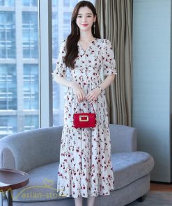 マキシ | ロングワンピース レディース カジュアル 半袖 ロング丈 ワンピース 着痩せ サマーワンピース おしゃれ カジュアル 上品 きれいめ 花柄 40代 20代 夏服 30代