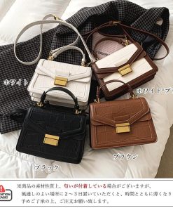 ショルダーバッグ | クロコ型押し 韓国風