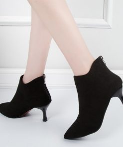 ショートブーツ | レディース 美脚 靴 ブーツ シューズ 通勤 韓国 ハイヒール OL