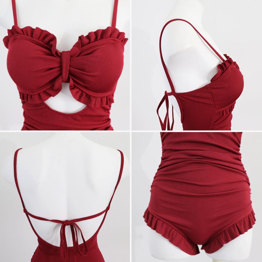 ビキニ | 韓国風ワンピース水着体型カバー大人可愛い