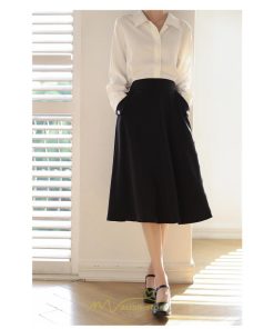 スカート | ひざ丈 レディース フレアミディアム春 秋 冬 大人 体型カバー 20代 30代 40代 OL ママ お出かけ デート 通勤 フェミニン 母
