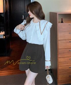 シャツ・ブラウス | ブラウス トップス プリーツ オフィスカジュアル 通勤 レディース 韓国 ファッション カジュアル エレガント 細身 優雅 着痩せ 通勤 オシャレ 上品 OL 着回し