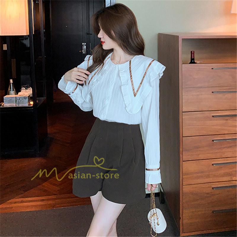 シャツ・ブラウス | ブラウス トップス プリーツ オフィスカジュアル 通勤 レディース 韓国 ファッション カジュアル エレガント 細身 優雅 着痩せ 通勤 オシャレ 上品 OL 着回し