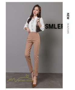 チノ・テーパード・ジョガー・スキニーパン | テーパードパンツ ロングパンツ ９分丈パンツ ビジネスカジュアルパンツ ハイウエスト ロングパンツ レディースパンツ ポケット フォーマル 体型カバー オフィス