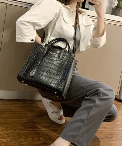 トートバッグ | レディース クロコ型押し 鞄