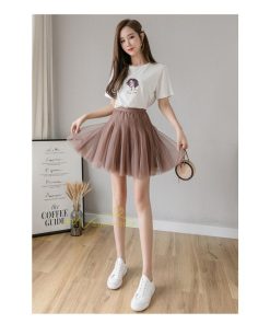 スカート | レディース インナーパンツ付き ミニショート丈 チュール通勤通学 着回し ウエストゴム 春夏 20代30代40代 上品 韓国ファッション