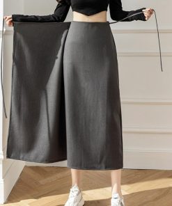 ロングスカート | ラップロングスカートスリット巻きスカート