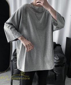 Tシャツ | メンズ 無地 大きいサイズ カットソー 上品 7分袖 サマートップス ゆったり 日常感 メンズスタイル シンプル 体型カバー カッコウイイ