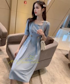 マキシ | ワンピース レディース 40代 きれいめ 膝丈ワンピース 春夏新作 半袖ワンピース 韓国ファッション 通勤通学 20代30代 エレガント お出かけ カジュアル ビジネス