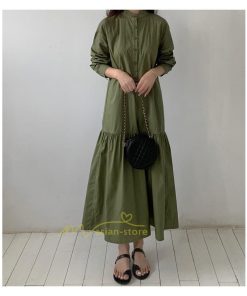 マキシ | シャツワンピース ワンピース 秋 春 レディース ロングワンピース 長袖 ロング丈 マキシ丈 体型カバー 無地 ゆったり 着痩せ 30代 40代 カジュアル 50代 夏物