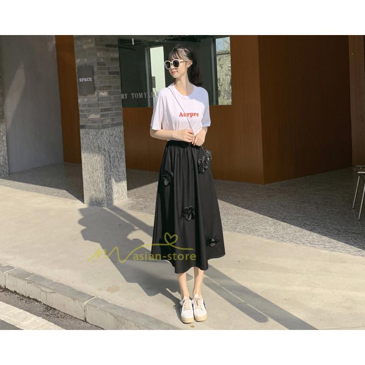 スカート | ボトムス レディース きれいめ 40代 30代 春秋 ロング丈 おしゃれ カジュアルブ無地 通勤 着痩せ 韓国風 OL 20代30代40代50代 ウエストゴム