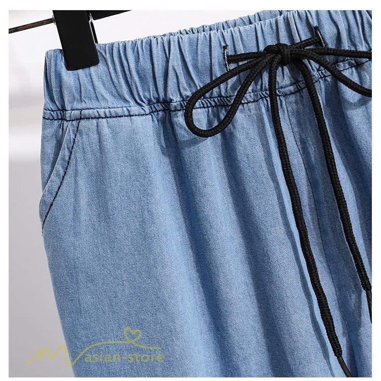 ジーンズ、デニム | ワイドパンツ レディース ガウチョパンツ デニム ゆったり デニムパンツ ジーンズ ジーパン 薄手 春秋コーデ 大きいサイズ ひも付き 女性着 日常感 上品 着回し
