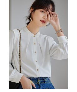 シャツ・ブラウス | ブラウス レディース 長袖 50代 白 シャツ ゆったり トップス きれいめ フォーマル 上品 フェミニン シフォン 高品質 20代 通勤 フォーマル 30代 40代 OL