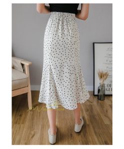 スカート | マーメイドマーメイド レディース ボトムス ロング丈 美シルエット ドット柄 シフォン20代30代40代 通勤通学 春夏 カジュアル 2022