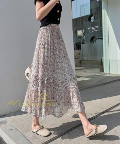 スカート | ロング 秋 花柄 柔らか ボトムス レディース ロングマキシ丈 シンプル 無地 カジュアル 着痩せ コーデ 春 30代 秋20代 40代 50代 夏物 夏