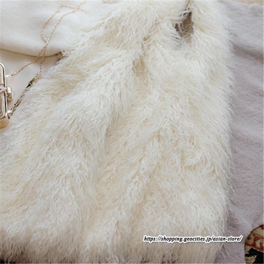 ベスト | ボリュームプードルフェイクファーファー毛皮レディース 冬 フェイクファー 毛皮コート アウター ふわふわ 前開き ノースリーブ