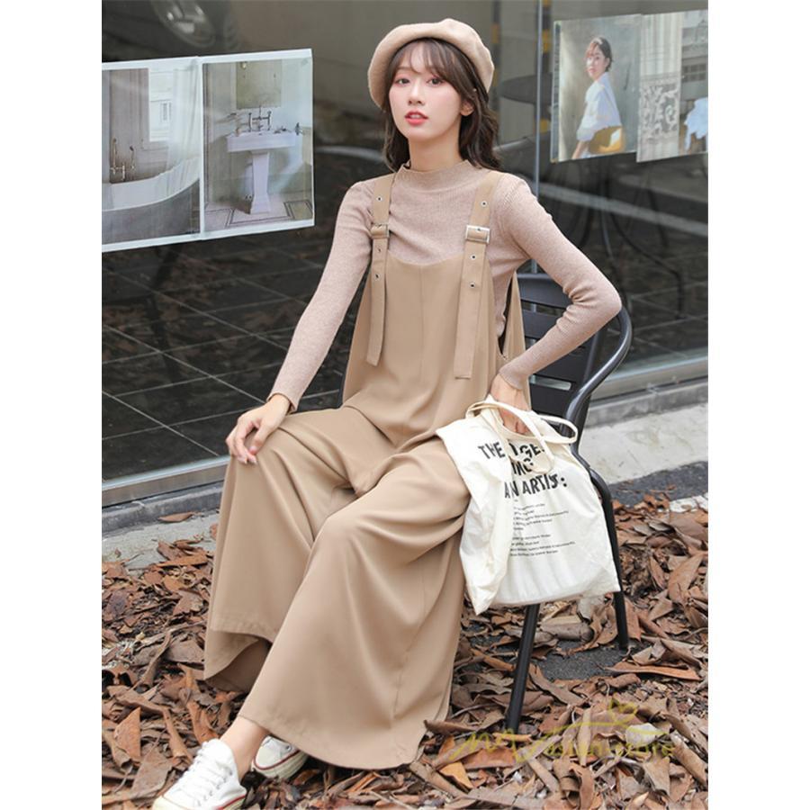 オーバーオール サロペット | サロペット 夏秋物 オーバーオール オールインワン ガウチョパンツ ワイドパンツ スカーチョ レディース 無地 送料無料 調整可 20代30代40代 可愛い 着痩せ