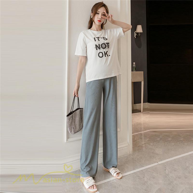 パンツ レギンス | マタニティ パンツ マタニティパンツ 着痩せ ワイドパンツ 無地 薄手 春 夏 秋 カジュアル 無地 妊婦 お出かけ きれいめ ウエスト調整 妊婦服 柔らか おしゃれ