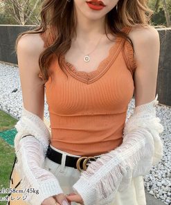 キャミソール | タンクトップス カップ付き リブインナー