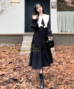 マキシ | Aラインワンピース 秋 レディース ワンピース 高級感 30代40代ワンピース 大人 カワイイ 二次会 長袖ワンピ ロングワンピース お呼ばれワンピース ミモレ丈