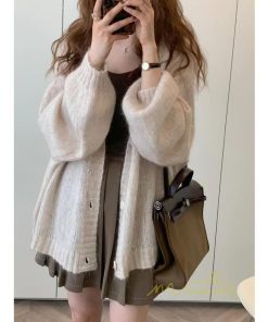 カーディガン | レディース 2wayニット秋冬 羽織り セーター アウター 軽 ライトアウター ニット 前ボタン Ｖカーデ フロントボタン ゆる 秋物