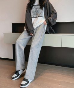 ワイドパンツ | スウエットパンツ 脚長 ストレートパンツ