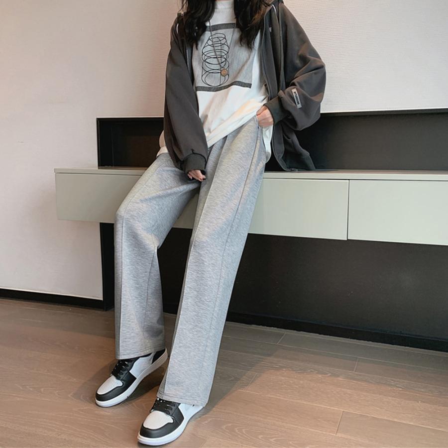 ワイドパンツ | スウエットパンツ 脚長 ストレートパンツ